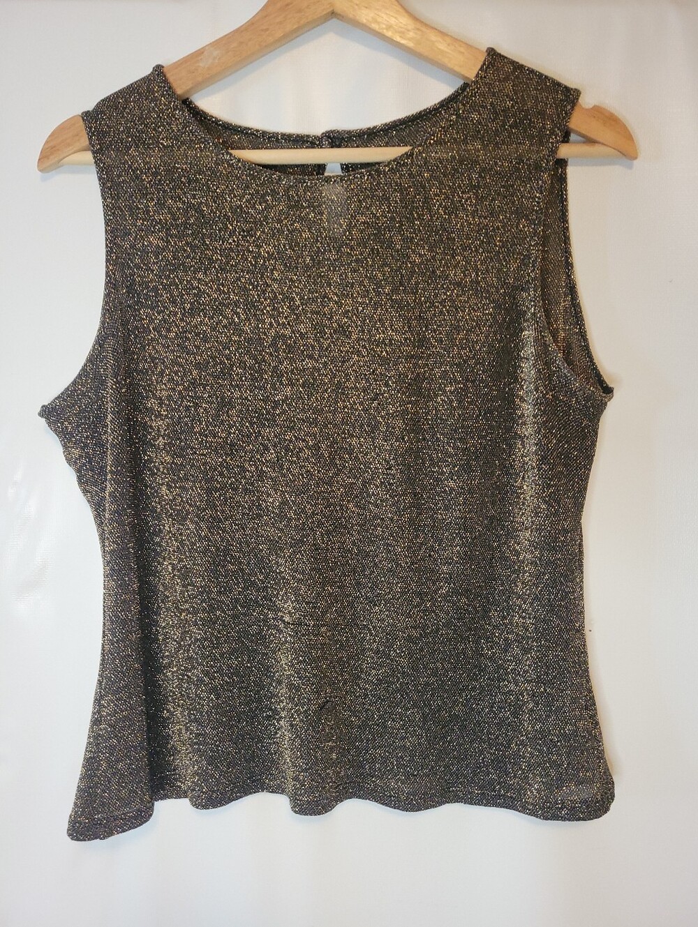 Vintage Metallic Good Sparkle Knit Sleeveless Top